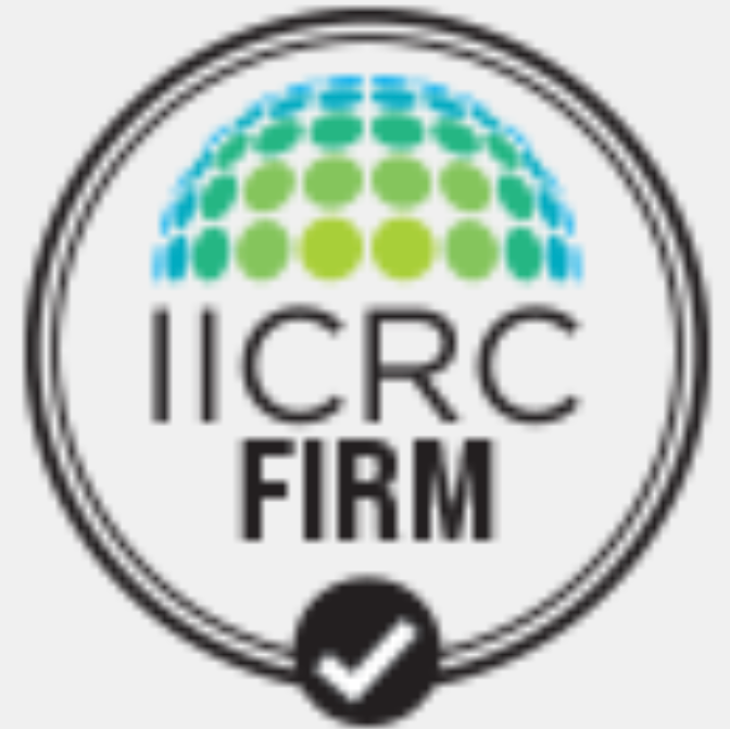 Custom IICRC Certified Firm credential artwork